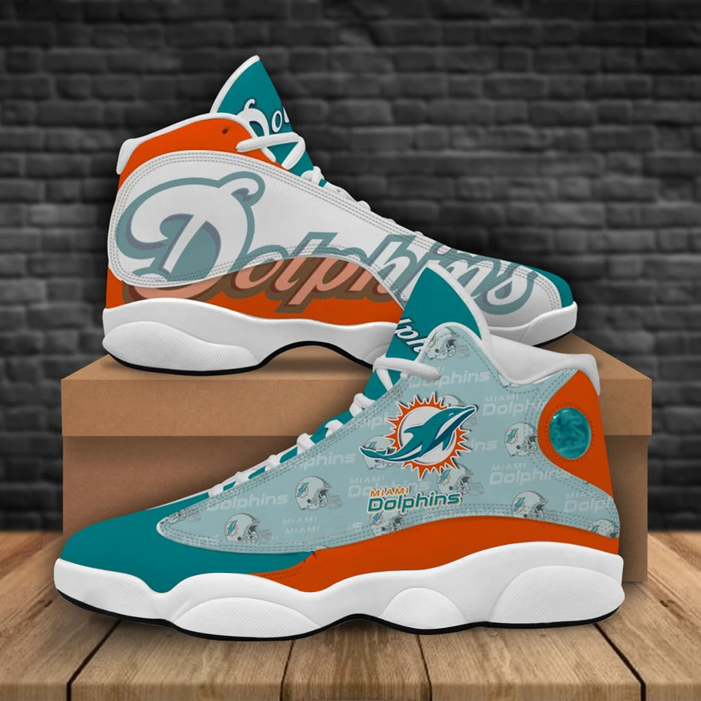 Women's Miami Dolphins Limited Edition JD13 Sneakers 004